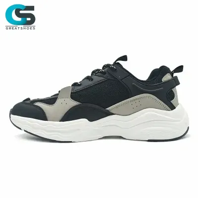 BLACK AND WHITE SPORTS SHOES 